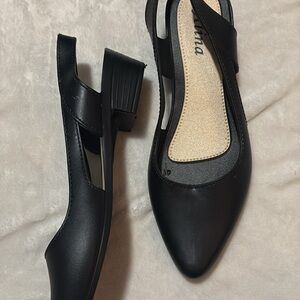 Black Women's Slingback Shoes